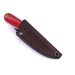 Brisa (EnZo) Nôž Brisa Necker 70 Flat / Red Micarta / Leather