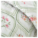Zelený/krémovobiely pléd na dvojlôžko 220x230 cm Cameo Floral – Catherine Lansfield