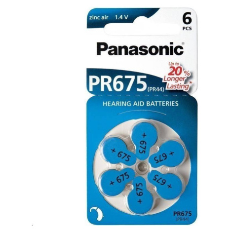 PANASONIC Zinkovzduchová baterie PR-675(44)/6LB AA 1,2V (Blistr 4ks)
