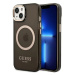 Kryt Guess GUHMP14MHTCMK iPhone 14 Plus 6,7" black hard case Gold Outline Translucent MagSafe (G
