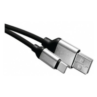 USB kábel 2.0 A/M - C/M 1m čierny (EMOS)