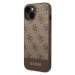 Guess 4G Stripe Zadný Kryt pre iPhone 14 Brown