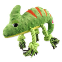 Hračka Dog Fantasy Jungle chameleón pískací zelená 28cm