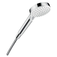 Hansgrohe Crometta - Ručná sprcha Vario 100, 2 prúdy, biela/chróm 26330400