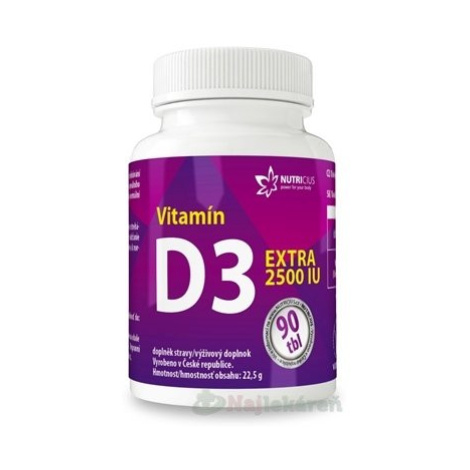 NUTRICIUS Vitamín D3 EXTRA 2500 IU 90tbl