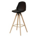 Dkton Dizajnová barová stolička Nerea, čierna
