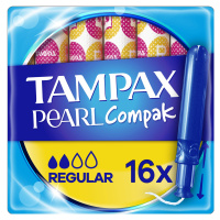 TAMPAX Compak Pearl regular tampóny s aplikátorom 16 ks