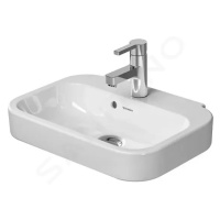 DURAVIT - Happy D.2 Umývadielko, 500x360 mm, s prepadom, s otvorom na batériu, biela 0709500000