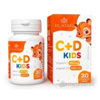 PLATAN Vitamín C + D KIDS