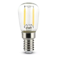 Žiarovka LED Filament E14 2W, 3000K, 200lm, ST26 VT-1952 (V-TAC)