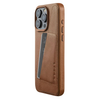 Kryt Mujjo Full Wallet Leather Case for iPhone 15 Pro Max - Dark Tan