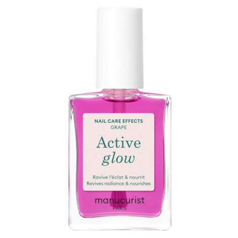 Manucurist Ošetrujúci lak na nechty Active Glow Nail Care Effects 15 ml Grape