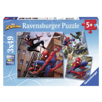 Ravensburger Puzzle Spiderman v akcii 3 x 49 dielikov