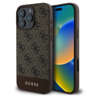 Guess 4G Stripe Kryt pre iPhone 16 Pro Max, Hnedý