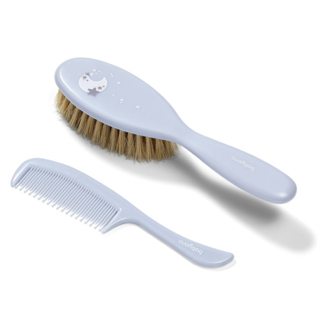 BABYONO Kefka a hrebeň na vlasy jemná modrá