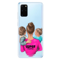 Odolné silikónové puzdro iSaprio - Super Mama - Boy and Girl - Samsung Galaxy S20+