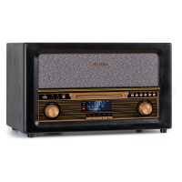 Auna Belle Epoque 1906 DAB, retro stereo systém, rádio, DAB rádio, UKW rádio, prehrávanie MP3, B
