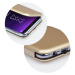 Apple iPhone 13 Pro, puzdro s bočným otváraním, stojan, Forcell Elegance, zlatá farba