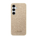 Guess PC/TPU Glitter Flakes Metal Logo Zadný Kryt pre Samsung Galaxy S24+ Gold