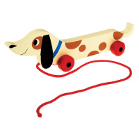 Drevený ťahací jazvečík Rex London Charlie The Sausage Dog, dĺžka 31,5 cm