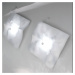 Knikerboker Crash nástenné LED biele štvorcové