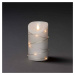 LED vosková sviečka biela Farba svetla teplá biela 13,5 cm
