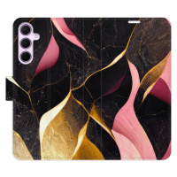 Flipové puzdro iSaprio - Gold Pink Marble 02 - Samsung Galaxy A55 5G
