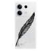 Odolné silikónové puzdro iSaprio - Writing By Feather - black - Xiaomi Redmi Note 13 5G