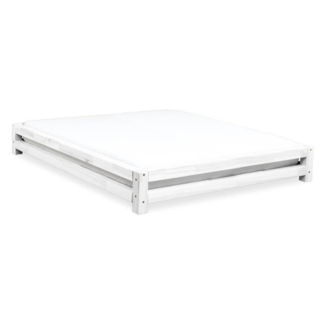 Benlemi Dvojlôžková posteľ JAPA Zvoľte farbu: Biela, Zvoľte rozmer: 200 x 200 cm