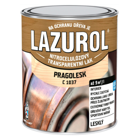 BARVY A LAKY HOSTIVAŘ LAZUROL PRAGOLESK C1037 - Nitrocelulózový lak na drevo 0,75 l bezfarebný -