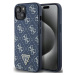 Kryt Guess GUHCP15MPG4GPB iPhone 15 Plus 6.7" blue hardcase 4G Triangle Metal Logo (GUHCP15MPG4G