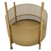 Okrúhly odkladací stolík s doskou v dekore mramoru ø 35 cm Basket – Mauro Ferretti