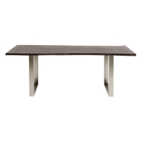 Harmony jedálenský stôl 180x90 cm tmavohnedý / chróm