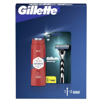 GILLETTE Mach3 strojček +2NH+ Shower gél 250ml Darčekové balenie