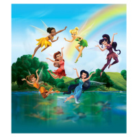 FTDN XL 5130 AG Design vliesová fototapeta 2-dielna pre deti Fairies Fairies with rainbow, veľko