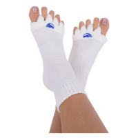 HAPPY FEET Adjustačné ponožky white veľkosť S
