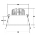 BRUMBERG Tirrel hlboké LED vstavané bodové svietidlo RC, 830, okrúhle,