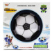 Lopta / Disk futbalový lietajúci plast 14cm na batérie so svetlom v krabičke