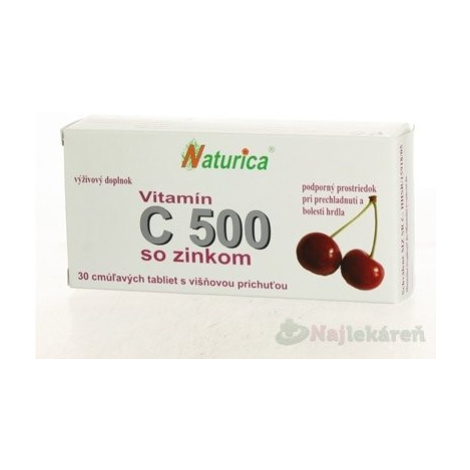 Nturicaa Vitamin C 500 mg se zinkem 30 tabliet