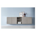 Sivá nízka komoda 220x61 cm Mistral - Hammel Furniture