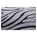 Protiskluzový běhoun na míru Zel 1014 Silver (Grey) - šíře 120 cm Berfin Dywany