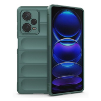 Xiaomi Redmi Note 12 Pro Plus 5G, silikónové puzdro, stredne odolné proti nárazu, 3D vzor, tmavo