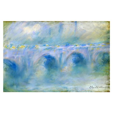 Reprodukcia obrazu Claude Monet - Le Pont de Waterloo, 90 × 60 cm Fedkolor