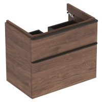 Geberit Smyle Square kúpeľňová skrinka pod umývadlo 73,4x62x47 cm orech 500.353.JR.1