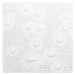 Biely sprchový záves iDesign, 200 x 180 cm