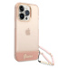 Kryt na Apple iPhone 14 Pro Guess Camera Outline Translucent s pútkom GUHCP14LHGCOHP ružové