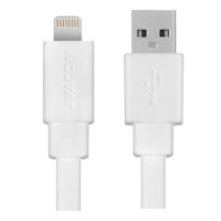 Avacom USB kabel (2.0), USB A samec - Apple Lightning samec, 1.2m, bílý, MFi certifikace