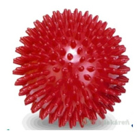 GYMY MASÁŽNA LOPTIČKA - ježko 9 cm, červená