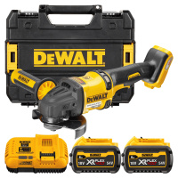 DEWALT 54V XR FLEXVOLT 125 mm, aku uhlová brúska, 2x 6,0 Ah DCG418T2-QW