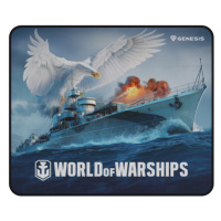 Herná podložka pod myš Genesis CARBON 500 WORLD of WARSHIPS, M 30x25cm